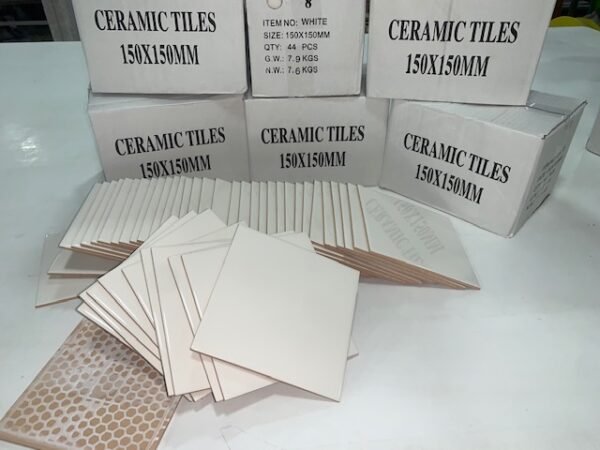 Pack de 10 Azulejos COLOR: BLANCO (10 unidades de azulejos blanco)