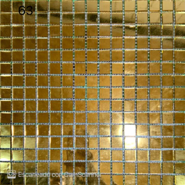 MOSAICO EFECTO ESPEJO DORADO 2 x 2  COD: 63