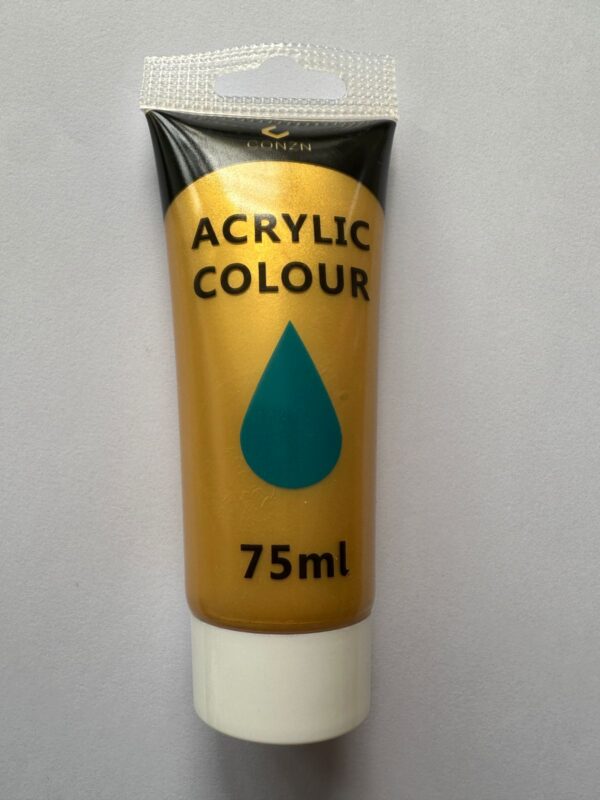 Cod: 1218 Pintura Acrilica 75 ml  Dorado Fuerte