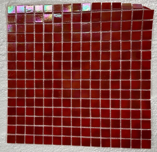 MOSAICO   TESELA TORNASOL COD: 93  rojo fuerte tornsasol