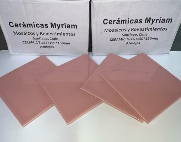 Pack de 10 Azulejos COLOR: ROSADO PREMIUM COD 525 (10 unidades de color rosado)