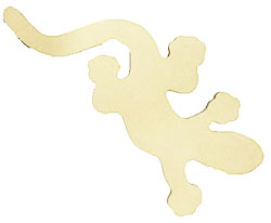 LAGARTIJA GRANDE de mdf. 67 cm. LARGO
